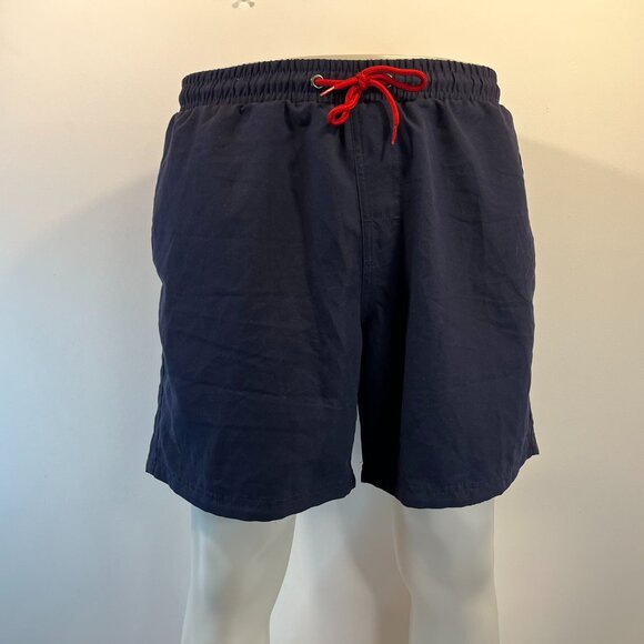 Club Room Men's Navy Blue Quick-Dry Performance 7" Swim Shorts - Size Medium NWT - Picture 2 of 5